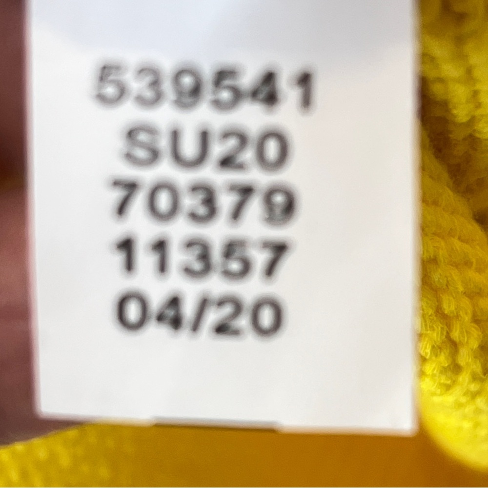 ANN TAYLOR Stitchy Puff Sleeve Knit Sweater Bright Yellow SP or XS - Picture 7 of 7